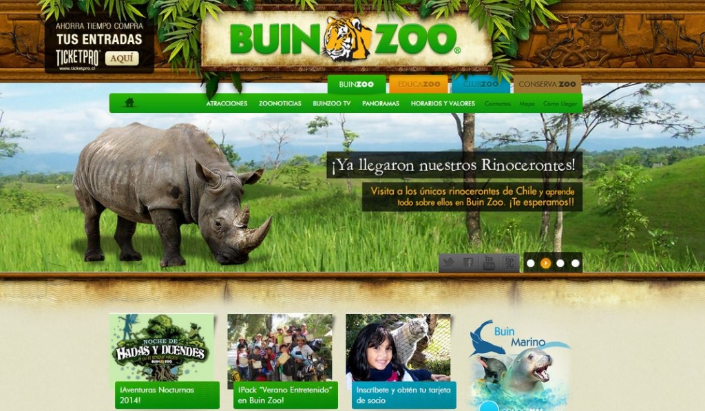 Wordpress Powered Website_Zoo Website