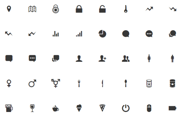 Icon Fonts Design Trend 2015